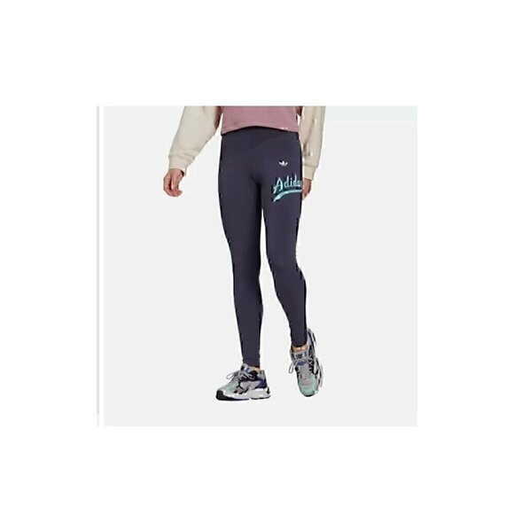 ADIDAS NWT WOMENS MID-RISE TIGHT FIT, FULL LENGTH STYLE, 93% COTTON, XSMALL - Picture 3 of 12